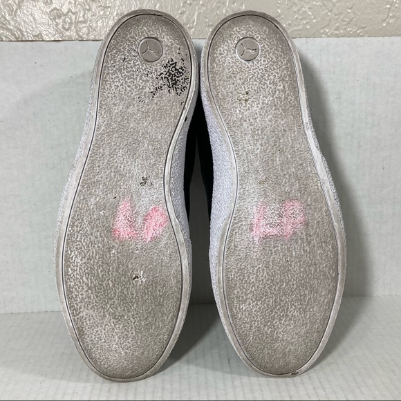 PUMA Love Twist Black White Silver Casual Comfort Retro Leather Sneakers Sz 9 - Picture 7 of 8